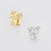 MULTI CZ BOW AND HEART STUD 316L SURGICAL STEEL LABRET SET
